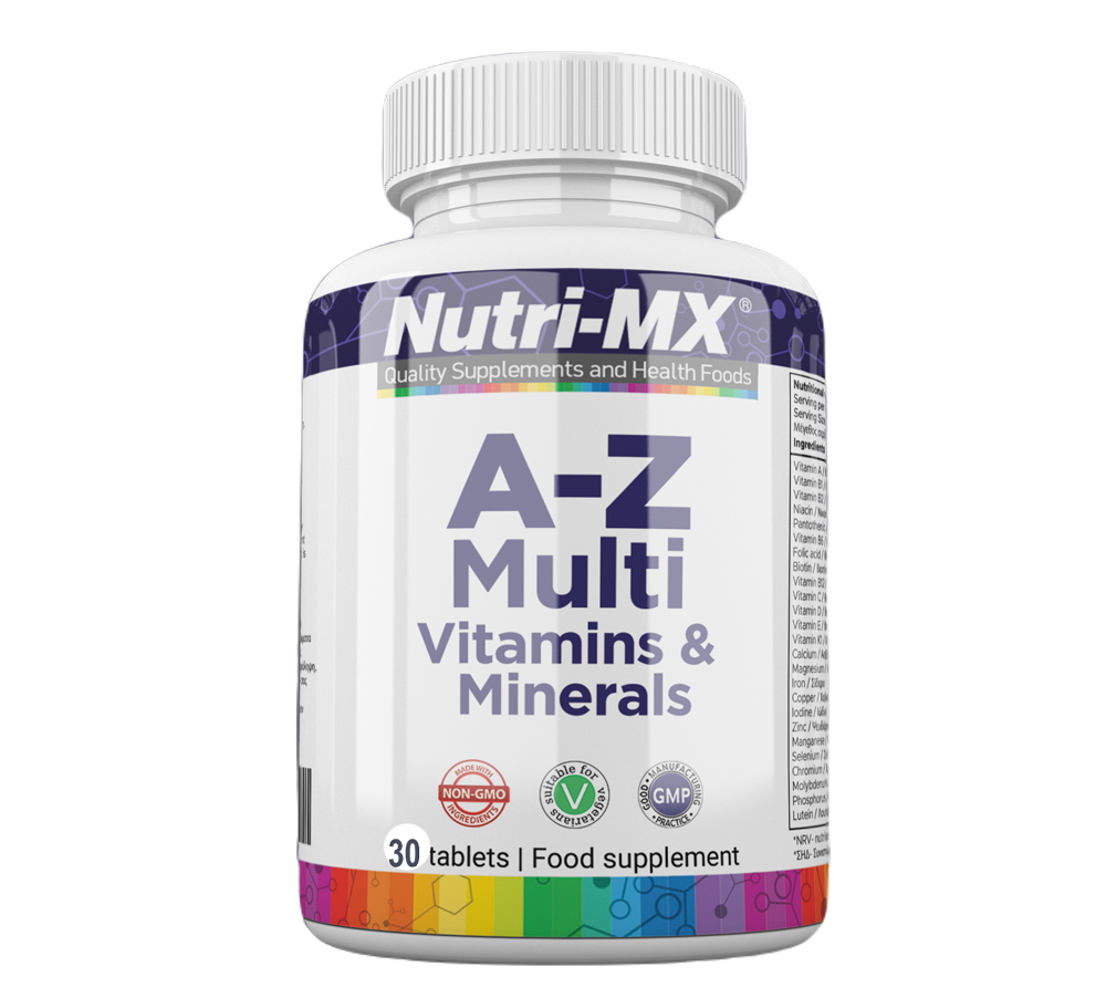 AZ Multivitamin and Minerals 30 Tabs NutriMX AZ Multivitamin and