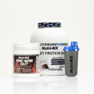 ΠΑΚΕΤΟ Whey Protein ISO με PreWarOut και δώρο Shaker από τη Nutri-MX