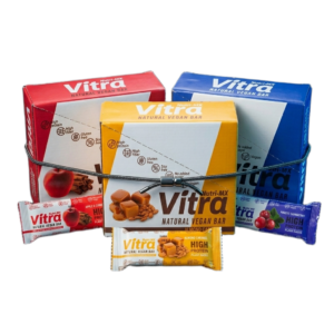 ΠΑΚΕΤΟ VITRA PROTEIN BAR Box 12pcs (Vegan μπάρες πρωτεΐνης) 2+1 Δώρο
