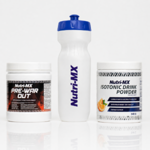 Πακέτο Pre War Out + Isotonic Drink Powder + Water Bottle 700ml